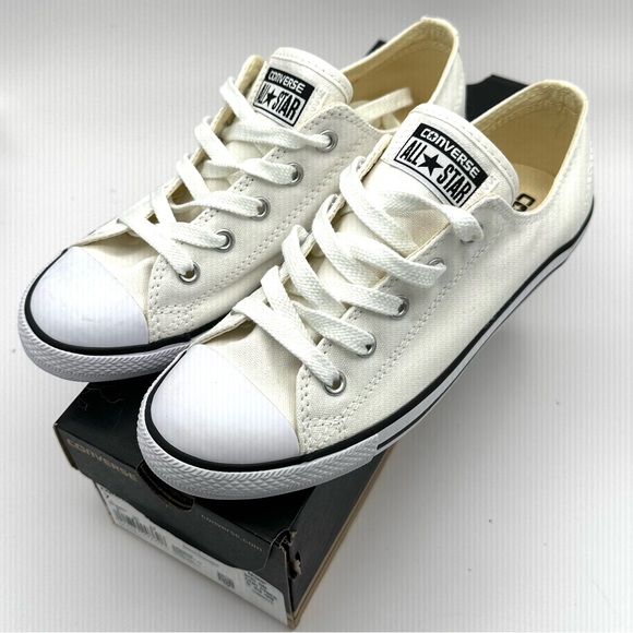 Converse Women's Chuck Taylor all star Dainty low, Oxford White, size 7, NWT - Picture 2 of 6